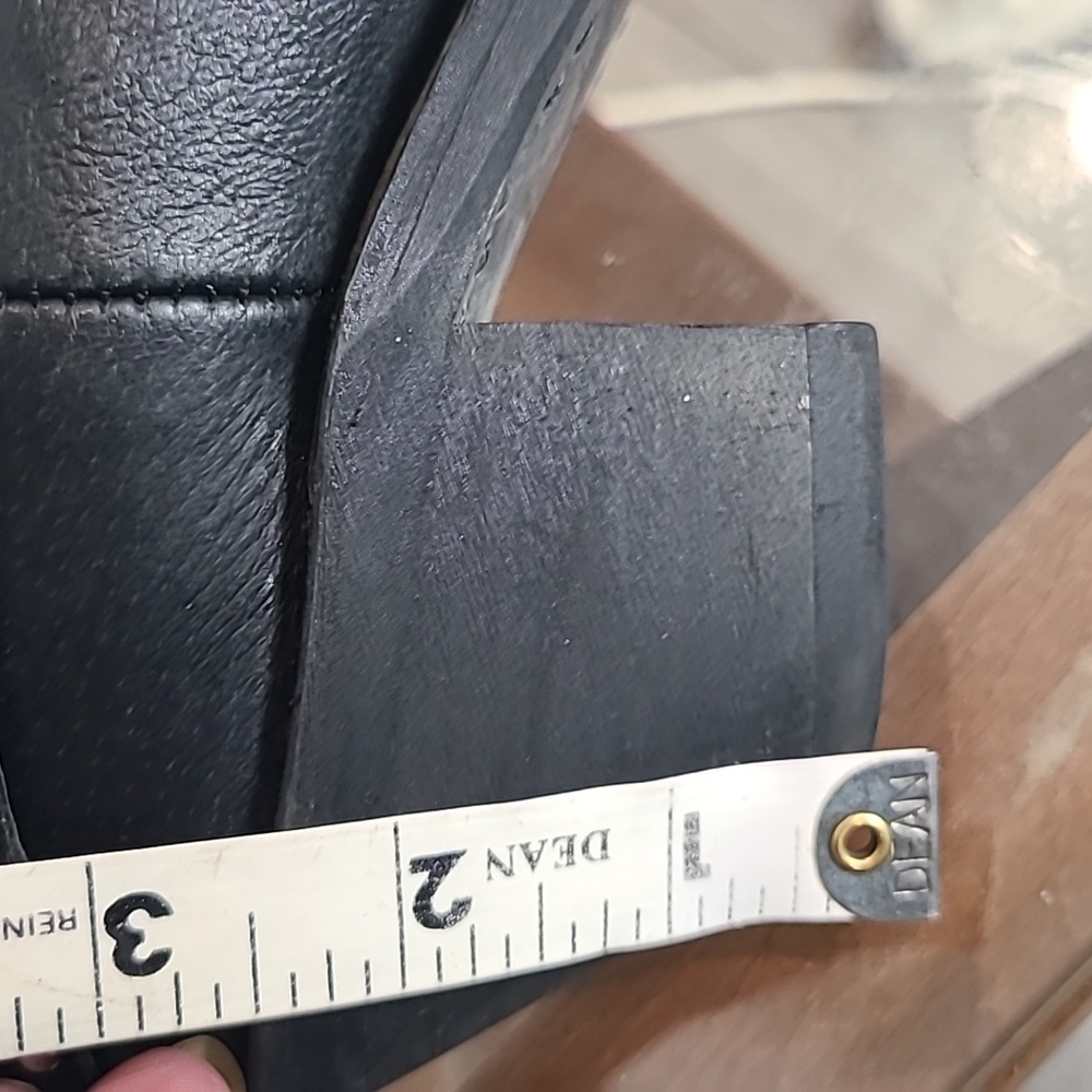 Shyanne black leather slouch cowboy boots size 9.5 - Picture 12 of 12